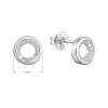 30008 1 stribrne nausnice kôstky guľaté so zirkónmi 11431 1 crystal