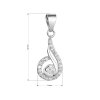 30059 1 strieborný prívesok slza so zirkónmi 14007 1