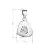 30062 1 strieborný prívesok srdce so srdickom so zirkónmi 14010 1