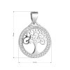 30083 1 stribrny privesok strom zivota so zirkónmi 14017 1