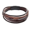30209 naramok pansky s kozenkovými opaskami a sponou na magnet 43023 3 hnedy
