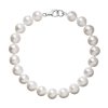 Perlový náramok z riečnych perál so zapínaním z bieleho 14 karátového zlata 823003.1 biely (Záponky Biele zlato 9260B)