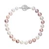 Perlový náramok z riečnych perál so zapínaním z bieleho 14 karátového zlata 823004.3 multi (Záponky Biele zlato 9264B)