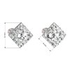 17681 2 stribrne nausnice pecka s kryštálmi swarovski biely kosoštvorec 31169 1