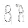 31082 1 stribrne nausnice visiace ovalky so zirkónmi biele 11449 1