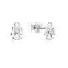 31103 stribrne nausnice maly anjel so zirkónom tvaru srdicka 11457 1