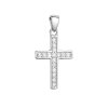 31151 strieborný prívesok výrazný krízok so zirkónmi biely 14024 1