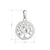 31157 1 stribrny privesok maly strom zivota lemovany zirkóny biely 14026 1