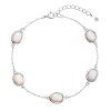 31289 strieborný náramok so syntetickými opalmi biely oval 13030 1 white
