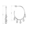31301 2 stribrne nausnice kruhy so zavesenými zirkónmi biele 11482 1