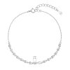 31322 1 strieborný náramok s malými zirkónmi 13031 1