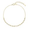 31325 pozlátený strieborný náramok s malými zirkónmi 13031 1