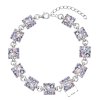 17747 3 stribrny naramok so swarovski kryštálmi fialovy 33047 3 violet