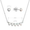31361 1 súprava šperku so syntetickými opalmi bielo kulate 19035 1 white