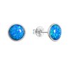 31382 stribrne nausnice kôstky so syntetickým opalom modre 11465 3 blue