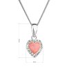 31517 2 nahrdelník so syntetickým opalom a kryštálmi preciosa koralové srdce 32087 1 coral