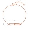 31547 1 pozlátený stribrny rose náramok s ovalkom so zirkónmi 13034 1 crystal