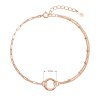 31556 1 pozlátený stribrny rose náramok krúżok 63013 rose