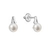 31697 zlate 14 karatovej nausnice biele zlato s ricnou perlou a briliantmi 81pb00036