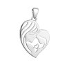 31898 stribrny prívesok srdce matka a dieťa 64002