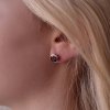 31958 1 stribrne nausnice luxusne s pravymi kameňmi rude 11486 3 garnet