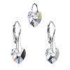 16388 sada šperku s kryštálmi swarovski nausnice a prívesok bila srdce 39003 1