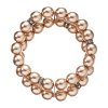 32249 perlový náramok dvojrady svetlo bronzové 33065 3 lt bronze