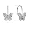 32276 2 stribrne nausnice motylci so zirkónmi 11500 1 crystal