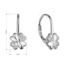 32285 1 stribrne nausnice štvorlistky so zirkónmi 11502 1 crystal