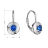 32333 1 stribrne nausnice s modrým zirkónom 11510 3 blue