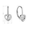 32354 1 stribrne nausnice srdce so zirkónom 11514 1 crystal