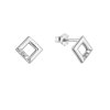 32552 stribrne nausnice malé kosoštvorecky so zirkónmi 11526 1 crystal
