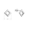 32552 1 stribrne nausnice malé kosoštvorecky so zirkónmi 11526 1 crystal