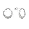 32558 stribrne nausnice krúžky so zirkónmi 11528 1 crystal