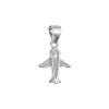 32561 stribrny prívesok lietadlo so zirkónmi 14035 1 crystal