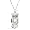 32669 1 strieborný nahrdelník sova 12112 1
