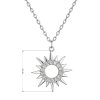 32681 1 stribrny nahrdelnik slnka so zirkónmi 12115 1