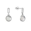 32735 stribrne nausnice visiace guľate s perleťou 11518 1 perleť