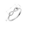 Strieborný prsteň nekonečno 65006 (Veľkosť 51 (ø16,2 mm))