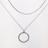 32855 6 stribrny nahrdelnik dvojity retizek s krouzkem 62017