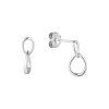 32897 stribrne nausnice dva malé ovalky 61045