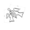 32936 2 strieborný prívesok dva anjely so zirkónmi 14043 1 crystal
