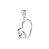 32954 stribrny prívesok srdicka 64021