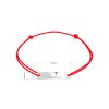 32966 2 textilný náramok cerveny so striebornou ozdobou 13055 3 red
