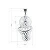33122 2 strieborný prívesok basketbalový mic a sit 64024