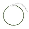 33385 naramek se zelenymi syntetickymi kameny 43055 3 ocel