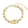 33472 zlaty bizuterni naramek se zirkony 53004 1