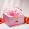 33592 5 darčeková krabička kvetina kr0006 ružová