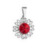 18197 prívesok bizutéria so swarovski kryštálmi cervena kyticka 54032 3 light siam