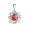 18203 prívesok bizutéria so swarovski kryštálmi cervena kyticka 54032 3 padparadcha